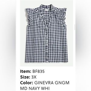Like new Jcrew Gingham Shirt